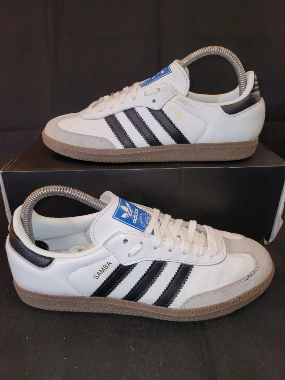 Adidas Samba OG Big Kid's Size 6.5 White Black Brown Gum Sneakers IE3675 (#1760)